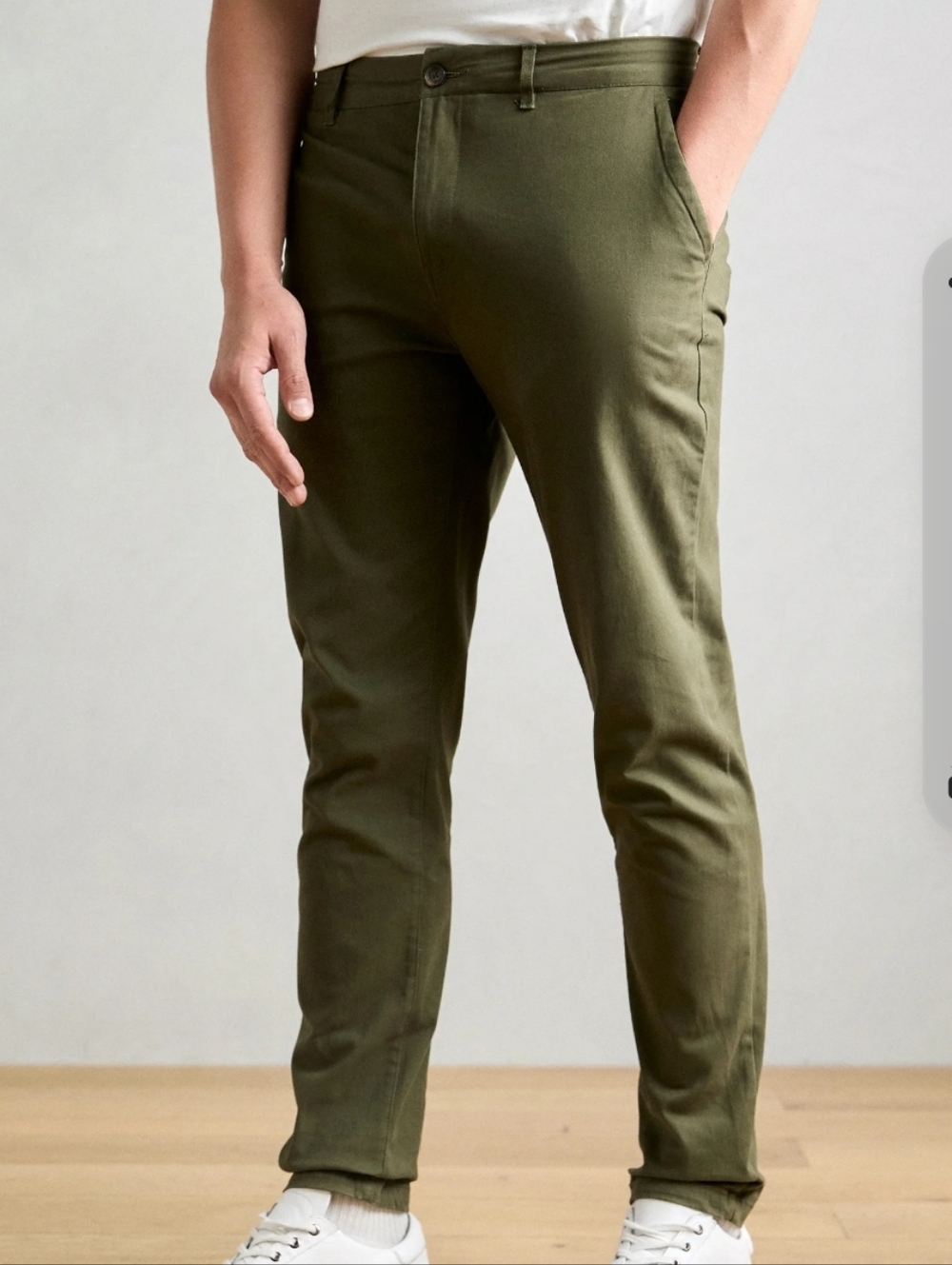 Scotch & Soda 36x32 Stuart Olive-Tone Chinos